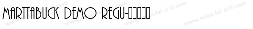 Marttabuck DEMO Regu字体转换